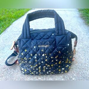 EUC. MZ Wallace Small Sutton interior pouch.  Ombré stars with crossbody strap.